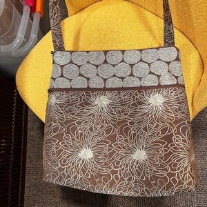 Maruca Colorado Handmade Large Brown, Gray And Light Blue Jacquard Handbag